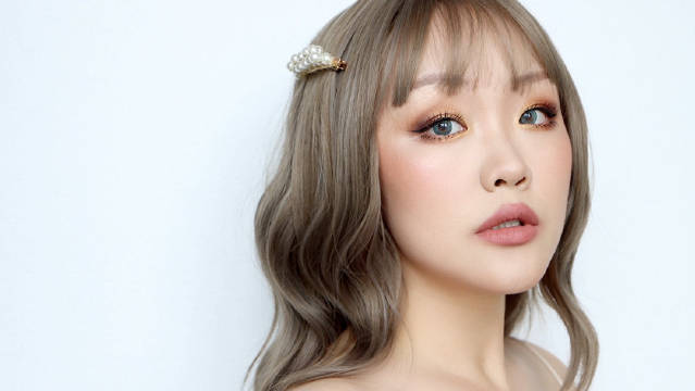 月光金棕小烟熏妆...